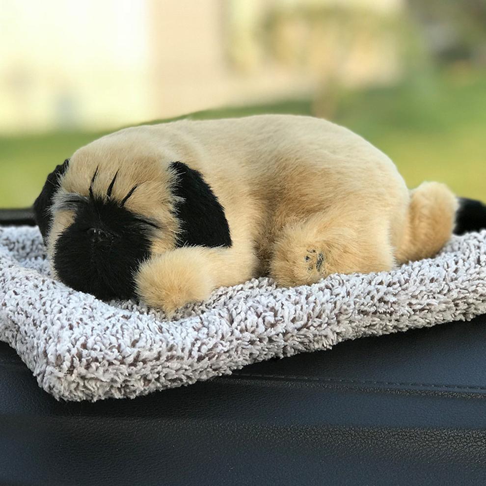 Car Dashboard Ornaments Decor Cute Simulation Plush Cats Dogs Toy Automobiles Decoration Interior Children Gift Auto Accessories