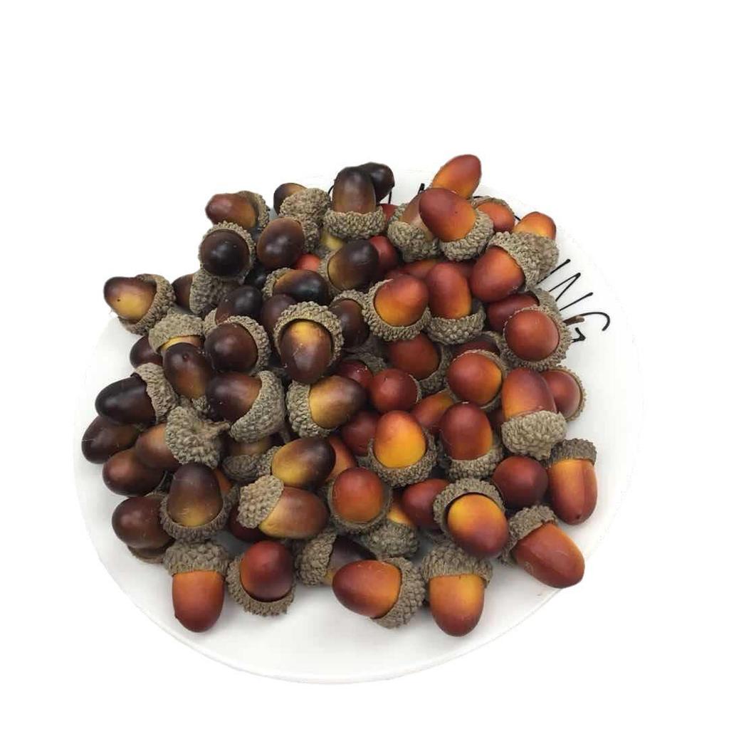 Festive Simulation Acorns & Chestnuts Ornaments for Home & Christmas Decor