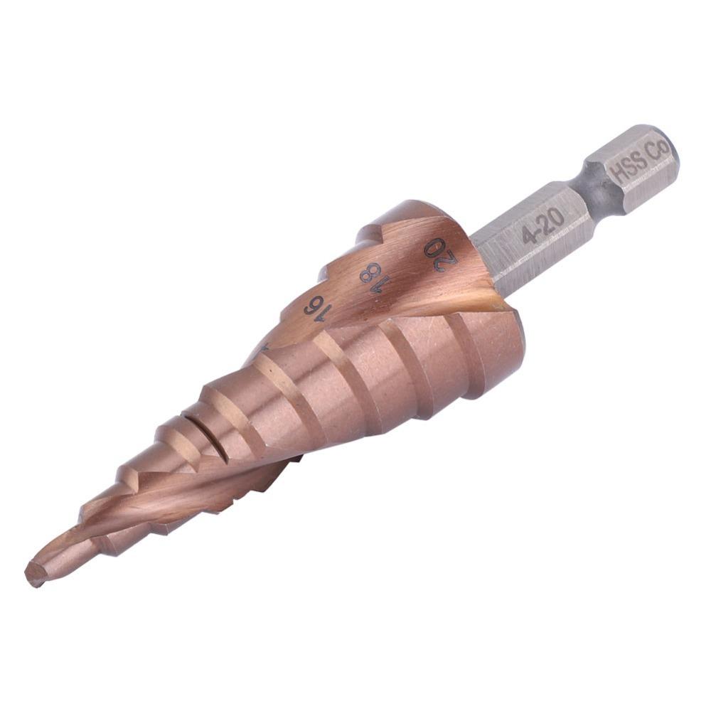 Multifunctional Hole Opening Tool Cobalt Coating Hole Cutter Durable Step Drill Bit  Wood