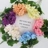 Silk Cloth Foam Flower Bouquet Dyed Edged Simulation Flowers Home Decoration  Photography Props