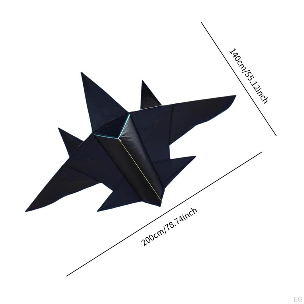 Fighter Shaped Kite Flying Toy Lifelike Huge Size Foldable Sports Toys Aircraft Delta for