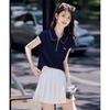 Women's Lace Doll Collar Short Sleeve T-Shirt