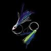 Fishing Tackle Squid Skirt Feather Lure long tail  String hook Tied up Saltwater Octopus Bait