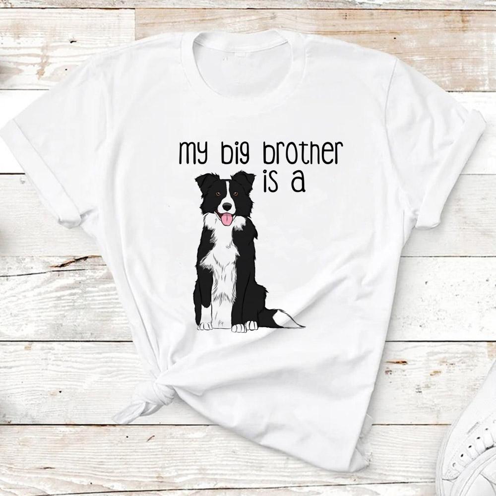 Border Collie Tee Women Summer Designer Graphic Tshirts feUnisex Designer S Clothes