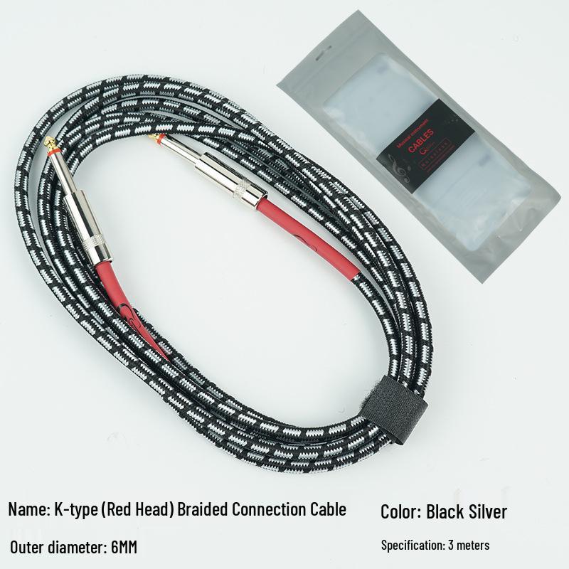 Noise Reduction Electric Guitar Cable - 3m, 6m, 10m Options: Bass Series & Effect Pedal Connection