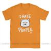 I Hate People Men T Shirts Bear I Eat People Solitary Autism Casual Cotton Short