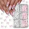 30pcs/box Luxury Pink Diamond Love Heart Nail Charms Kawaii Sailor Girls Magic Wand Crystal Gems DIY Manicure Jewelry Decor #Y2K