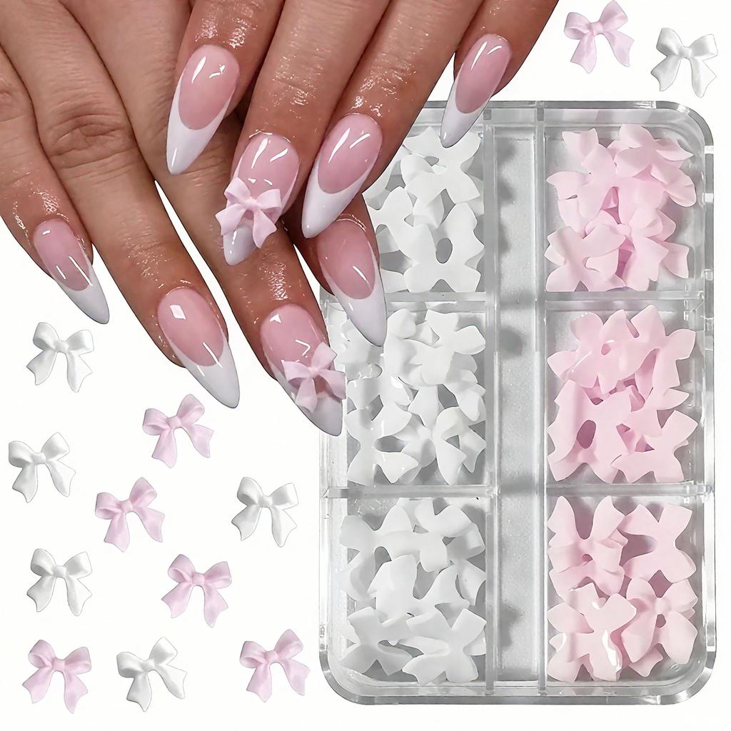 30pcs/box Luxury Pink Diamond Love Heart Nail Charms Kawaii Sailor Girls Magic Wand Crystal Gems DIY Manicure Jewelry Decor #Y2K
