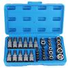 Car Repair Hand Tools 34Pcs/set Professional Torx Star Socket Hexagon Wrench Set Chrome Vanadium steel Pressure Batch Sleeve Set