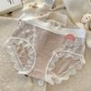 Women S Mid Waist Lace Modal Underwear 7a Antibacterial Plus Size Panties