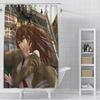 Anime Steins Gate Shower Curtain Waterproof Polyester Fabric Paint Colorful Bath Curtains Home Bathroom Decor Curtain With Hook