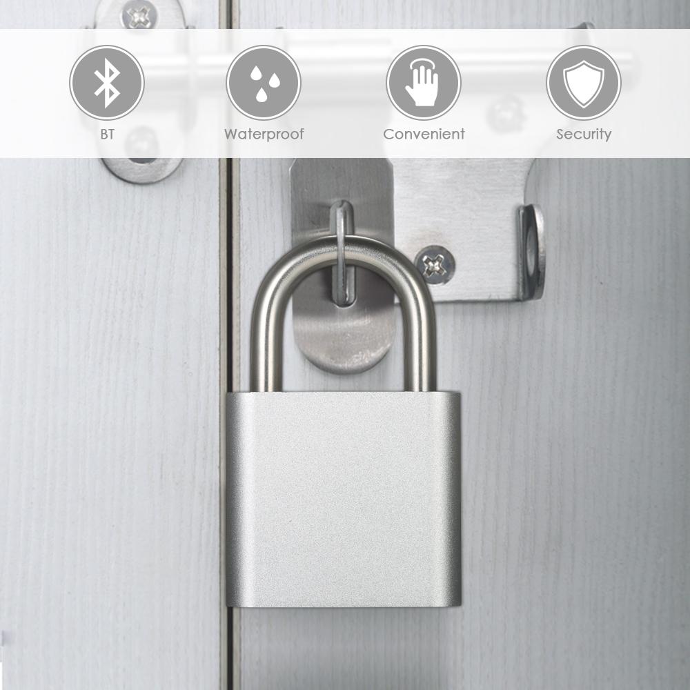 BT Smart Keyless Lock Waterproof APP Button / Fingerprint / Password Unlock AntiTheftbuy at a