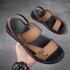 Fashion New Trend Outdoor Mens Sandals Quick Dry Wading Aqua Shoes Non-slip Beach Flats Leisure Walk Flip-flops Soft-soled Male Slippers