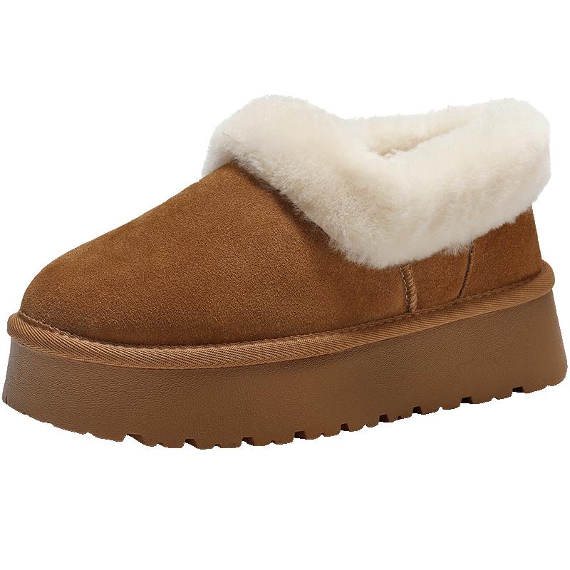 Belle Women s Plush-Lined Winter Ankle Boots 38