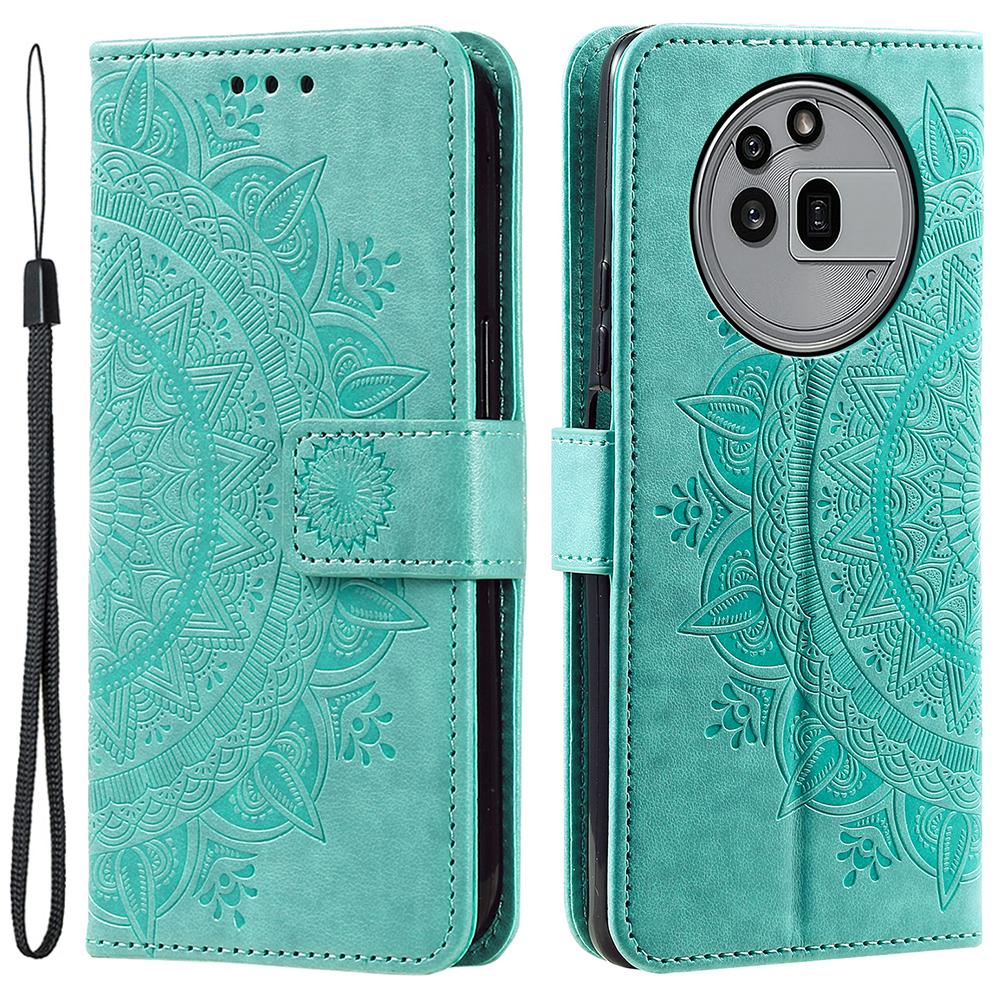 

Ни за что Телефон (3a) Pro Чехол-подставка с тисненым тотемом, кошелек из ПУ кожи, чехол для телефона Mint Green