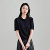 SOFSIL Women's Polo Ribbed Knit Short Sleeve Top