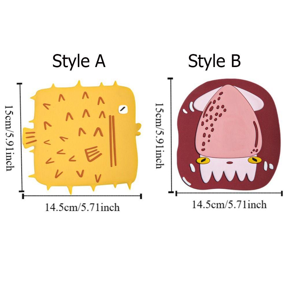 2PCS Cartoon Hair Catcher Soft Shower Suction Cup Cute Sink Strainer  Bathroom