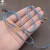 Hand-woven Adjustable Gold Jade Pendant Rope for Men and Women