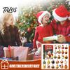 Holiday Gift for Boys Girls 24 Days Chicken Figures Advent Calendar, Farm Animals Countdown Cute Surprise Animal Collectibles Boxes with Hen