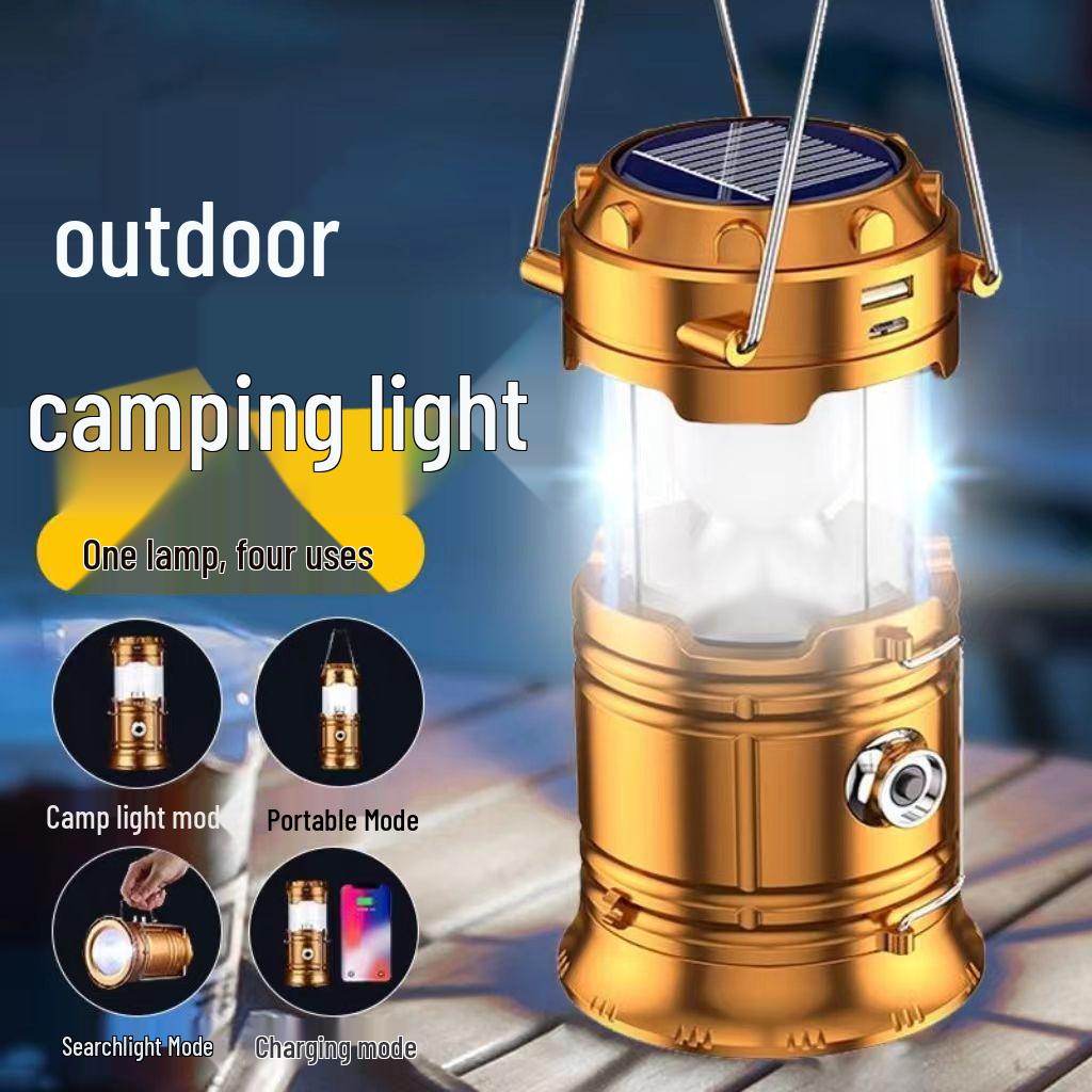 Rechargeable Emergency Lantern with Super Long Battery Life for Home, Camping, and Outdoor Use - Solar Backup & Hanging Light