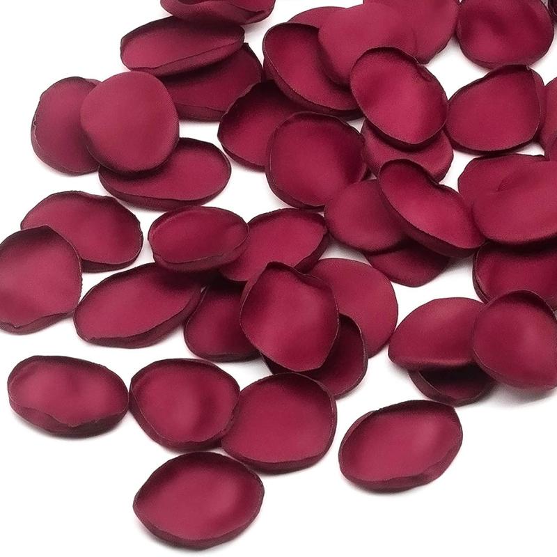 200pcs Simulated Silk Rose  Petals, Colored Lifelike Soft Artificial Petal, For Cake Dessert