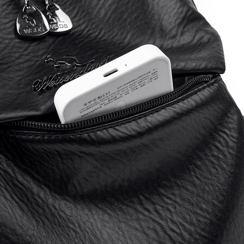 Large Capacity Women's Retro Backpack Shop Multi-function Shoulder Bag