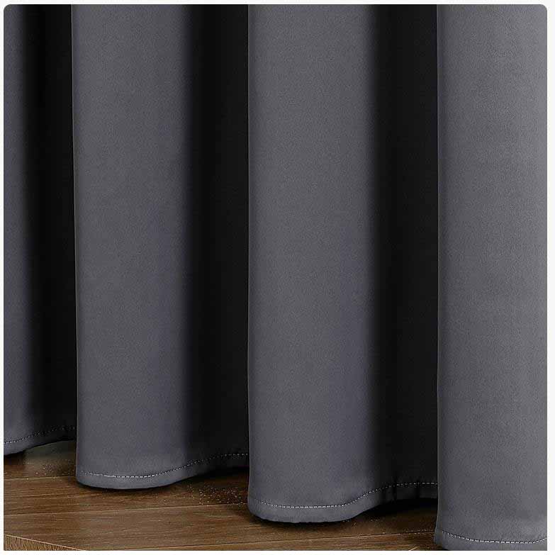 Einfarbige Verdunkelungsvorhänge mit hoher Präzision, thermisch isoliert, Fensterdekoration