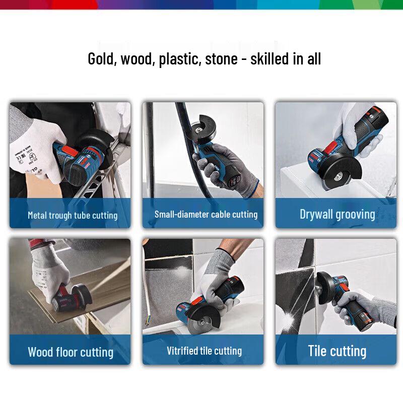 Bosch GWS 12V-76 Cordless Brushless Angle Grinder CN plug (adapter included)