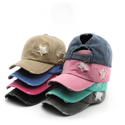 Japanische Frauen Persönlichkeit Retro gewaschen alte Baseballkappe Outdoor Herren Reise Sonnencreme Sonnenhut Kappe