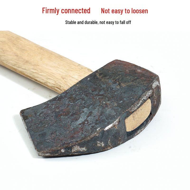 Mason's Hammer Set: Square and Flat Head, Pointed Head, Forged Iron, Round Head for Mining.