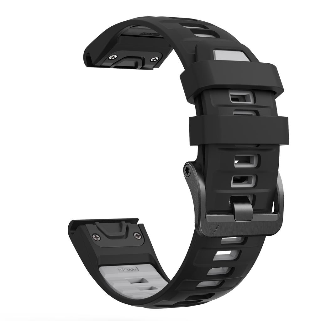 Šroubová ocelová přezka hodinek Silikonový řemínek Pro Garmin Fenix 8 E 47mm 7X Pro 51mm Epix/6 6X 5X Plus QuickFit 26mm 22mm Řemínek Náramek