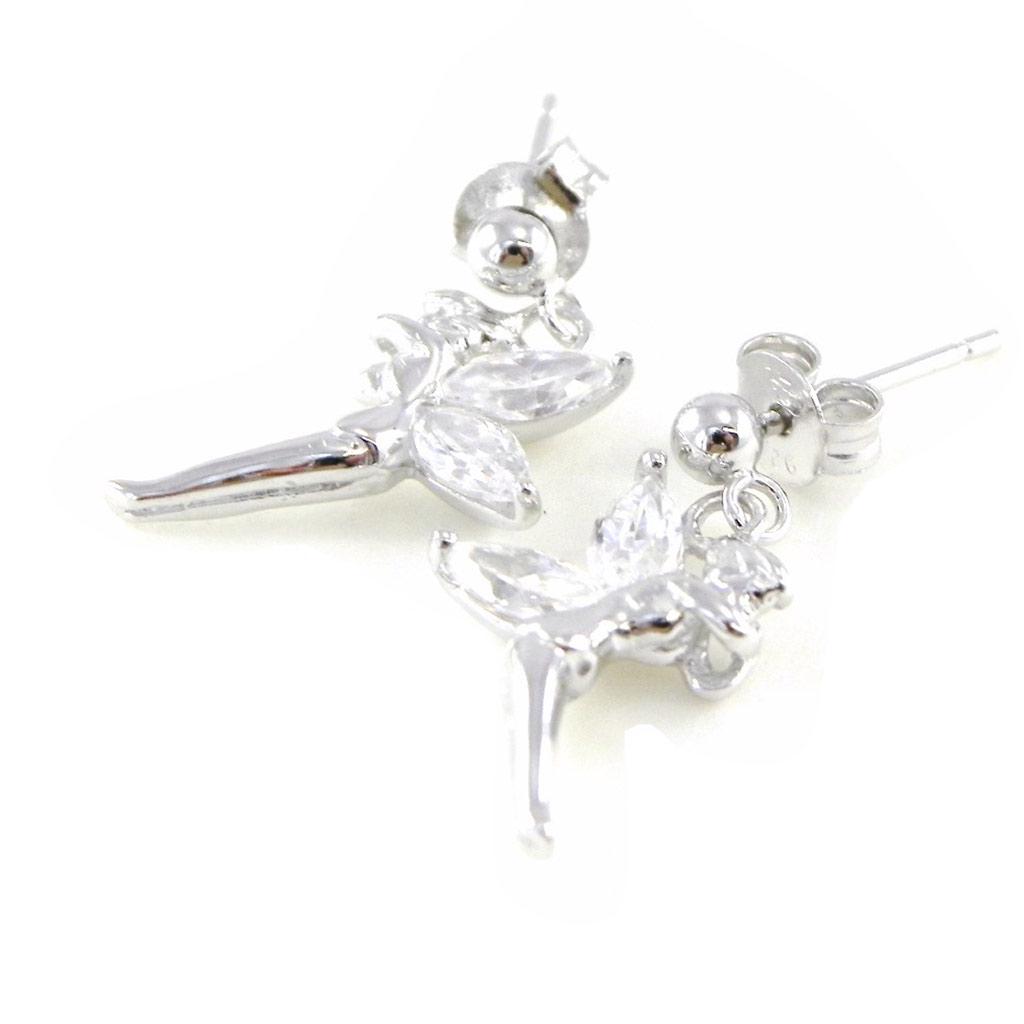 Les Trésors De Lily [E2137] - BO Silver 'Tinkerbell' Silver White (rhodium-plated) - 19 Mm