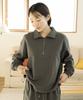 CHIQUITA Middleweight Half-Zip Sweatshirt Charcoal
