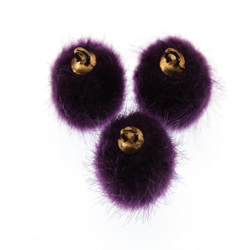 10pcs Imitation Water Mink Pompom Earring Pendant DIY Craft Supplies Cute Plush Fur Ball Beads DIY Handmade Jewelry Findings