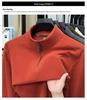 Woodpecker Men's Double-Sided Velvet Half-Zip Warm Base Layer T-Shirt