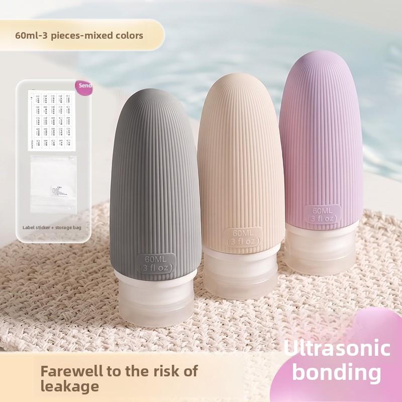 Silicone Gel Dispensing Bottles, Travel Dispensing Bottles, Shampoo and Body Wash Portable Storage Bottles, Cosmetic Separate Bottles 3pcs 60ml