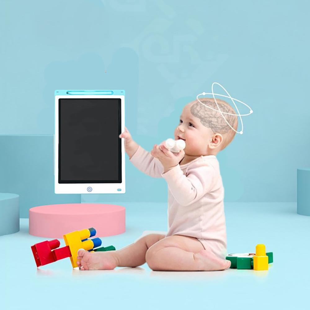 Blue Electronic Digital LCD Writing Tablet Drawing Board Graphics Fun Kids Gift
