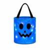 LED Halloween Wiaderko na Cukierki Duch Nadruk Halloweenowa Torba Tote Nowe Wiaderko Dynia Dzieci