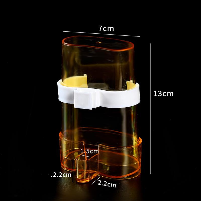 2/4Pcs Plastic Birds Water Feeders Dispenser Automatic Bird Feeder Parrot Canary Parakeet Cage Food Drinking Feeding Supplies