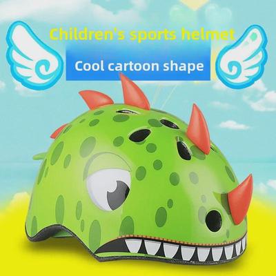 Capacete Infantil CORSA Coolsa para Ciclismo, Patinação e Skate de Dinossauro.