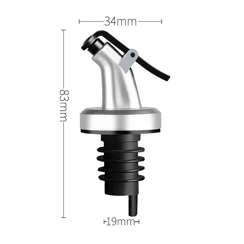 1/3Pcs Oil Bottle Stopper Cap Dispenser Sprayer Lock Wine Pourer Sauce Nozzle Liquor Leak-Proof Plug Bottle Stopper Kitchen Tool