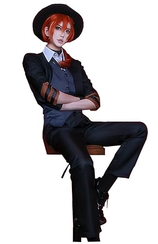 [Hosaku Co., Ltd.] Writer, Anime, Manga, Armed Detective Agency, Detective Dazai Osamu Nakahara, Unisex Cosplay Costume, Everyday Wear, Cosplay, Event