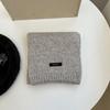 Korean Style Autumn and Winter Couples Thickened Wool Scarf Women's Warm Small Knitted Wool Scarf