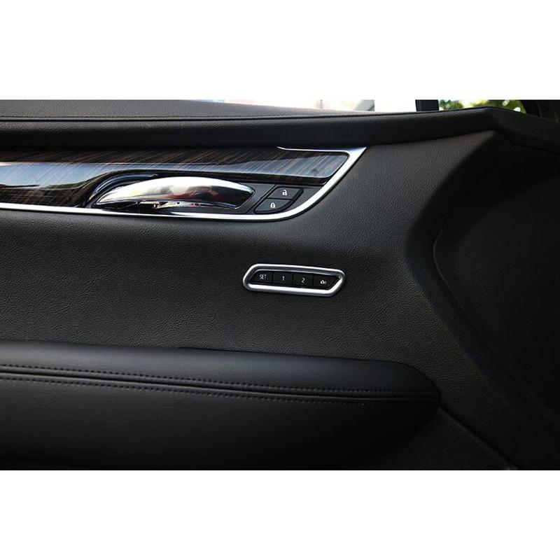 For Cadillac XT5 2016 2017 2018      ABS Plastic Car Seat Memory Switch Frame Trim Auto Interior Accessories