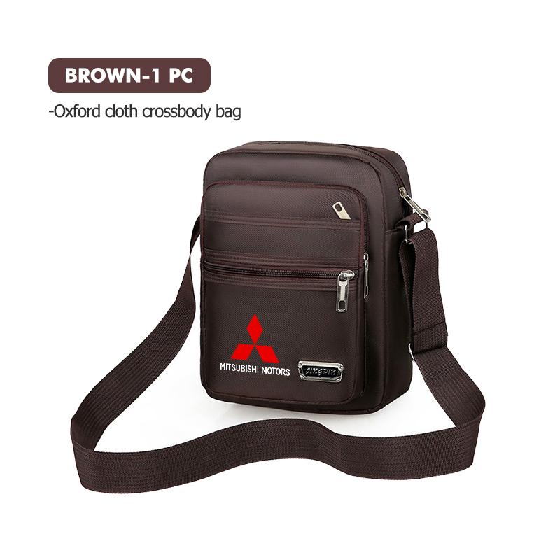 Kycp1 For Mitsubishi Car Logo Men's Chest Bag Shoulder Wallet Multi-Use Crossbody Bag Travel Bag Outlander Lancer Eclipse Mirage
