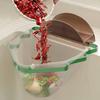 Sink Filter Corner Rack 90-Degree Foldable Design Multifunctional Drain Rack with 50 Filter Bags Kitchen Accessory