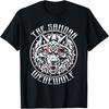Samoanischer Werwolf Tattoo Grafik Rote Augen Für Männer T-Shirt