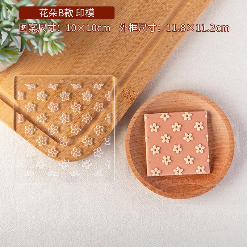 Bitki Çiçek Çerez Embosser Kalıp Bahar Paskalya Parti Fondan Bisküvi Kalıp Kek Dekorasyon Araçları Akrilik Buzlanma kurabiye kalıbı