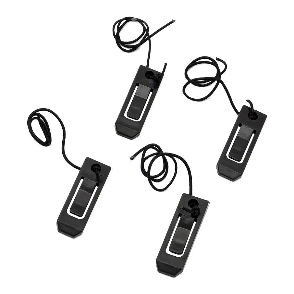 5Pcs Black Surfboard Fin Clips Nylon Material Surfboard Tail Clip Inflatable Sup Use