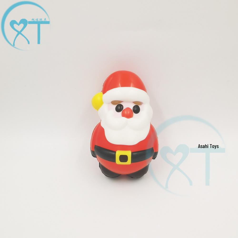 Santa Claus PU Slow Rebound Foam Ball Christmas Toy - Snowman & Reindeer Decompression